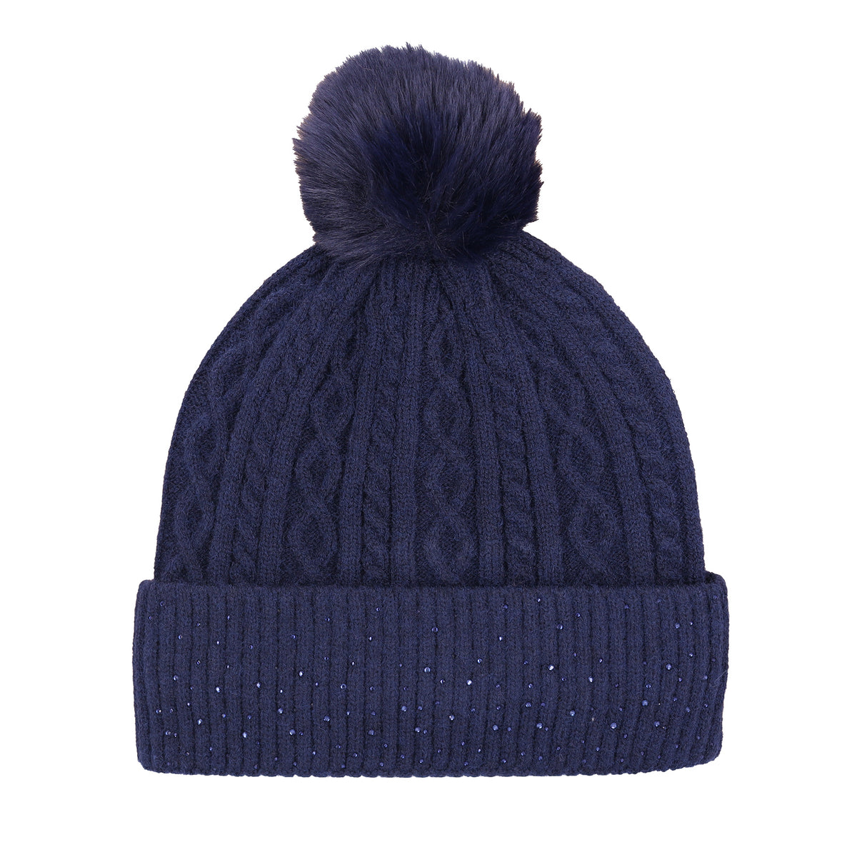 Schockemohle A/W 26 Czapka beanie glamour dark navy
