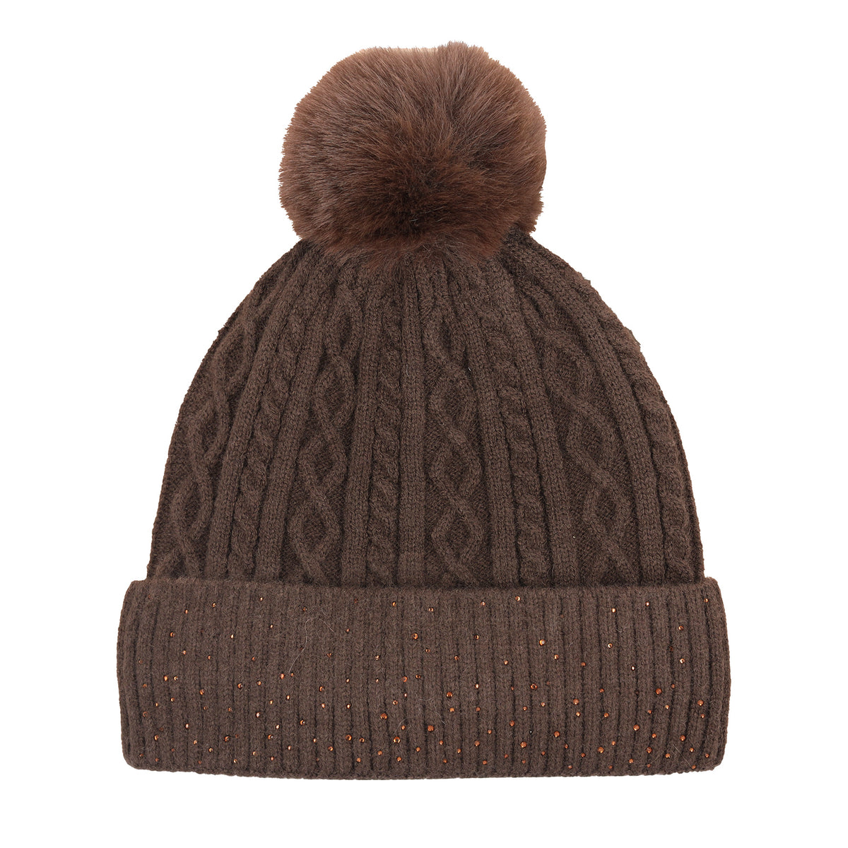 Schockemohle A/W 26 Czapka beanie glamour mocca