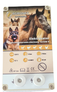 Elektryzator 230/12V Agronet AS200 Dual 0,7J