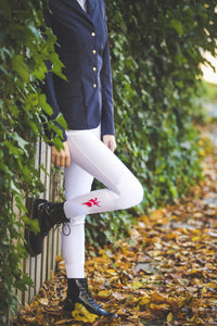 Bryczesy Janne x PinkRibbon, damskie, biały, roz. 38, Covalliero