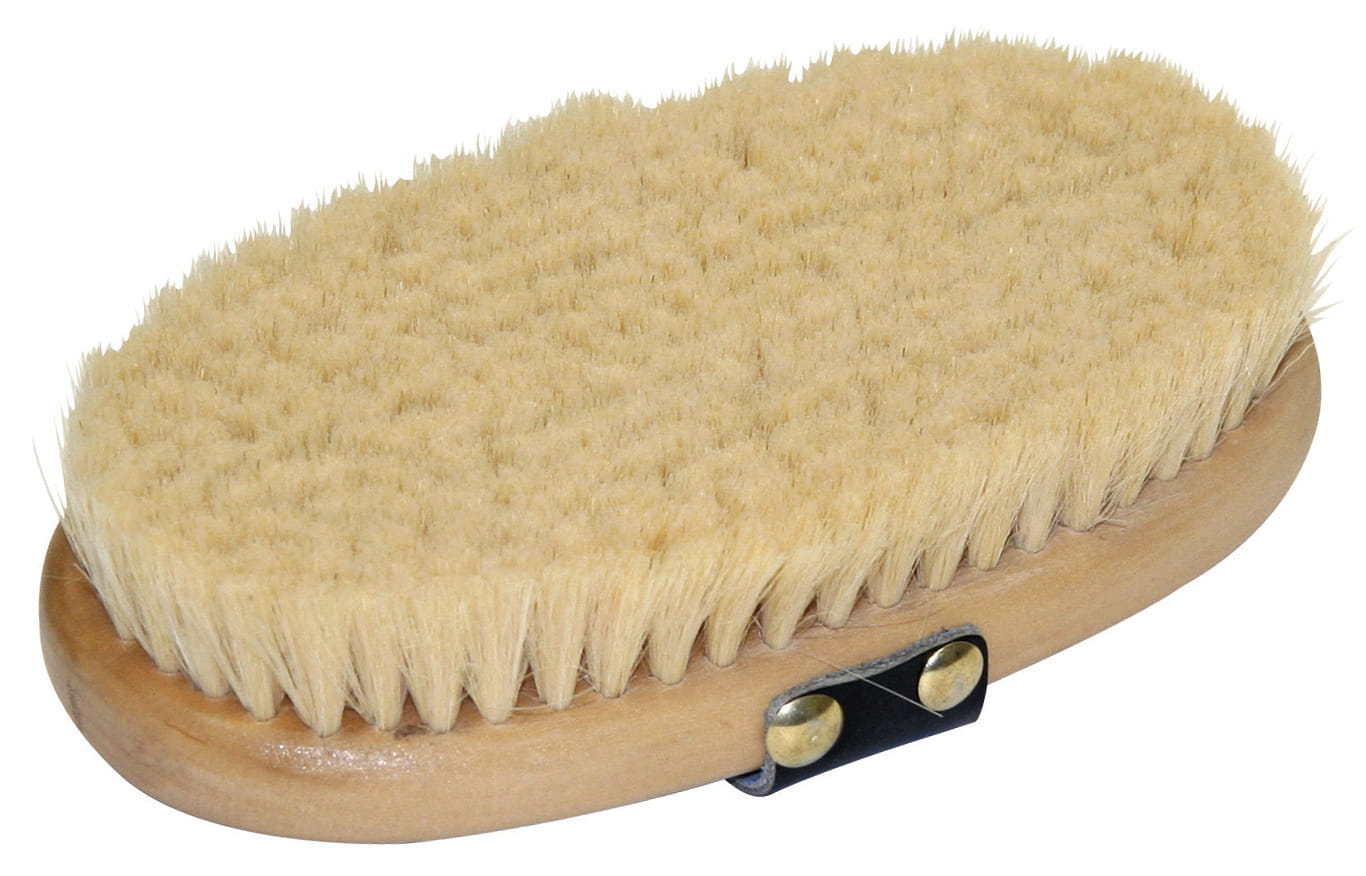 Szczotka dla konia Brush&Co, ze szlufką, bardzo miękka, drewniana, 14 cm, Covalliero