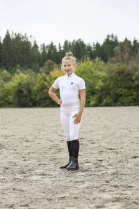 Legginsy jeździeckie ClassicStar dziecięce biały Covalliero