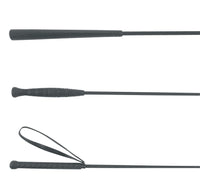 Bat do lonżowania czarny 180 cm Covalliero
