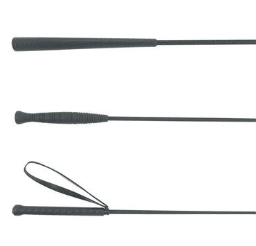 Bat do lonżowania czarny 180 cm Covalliero