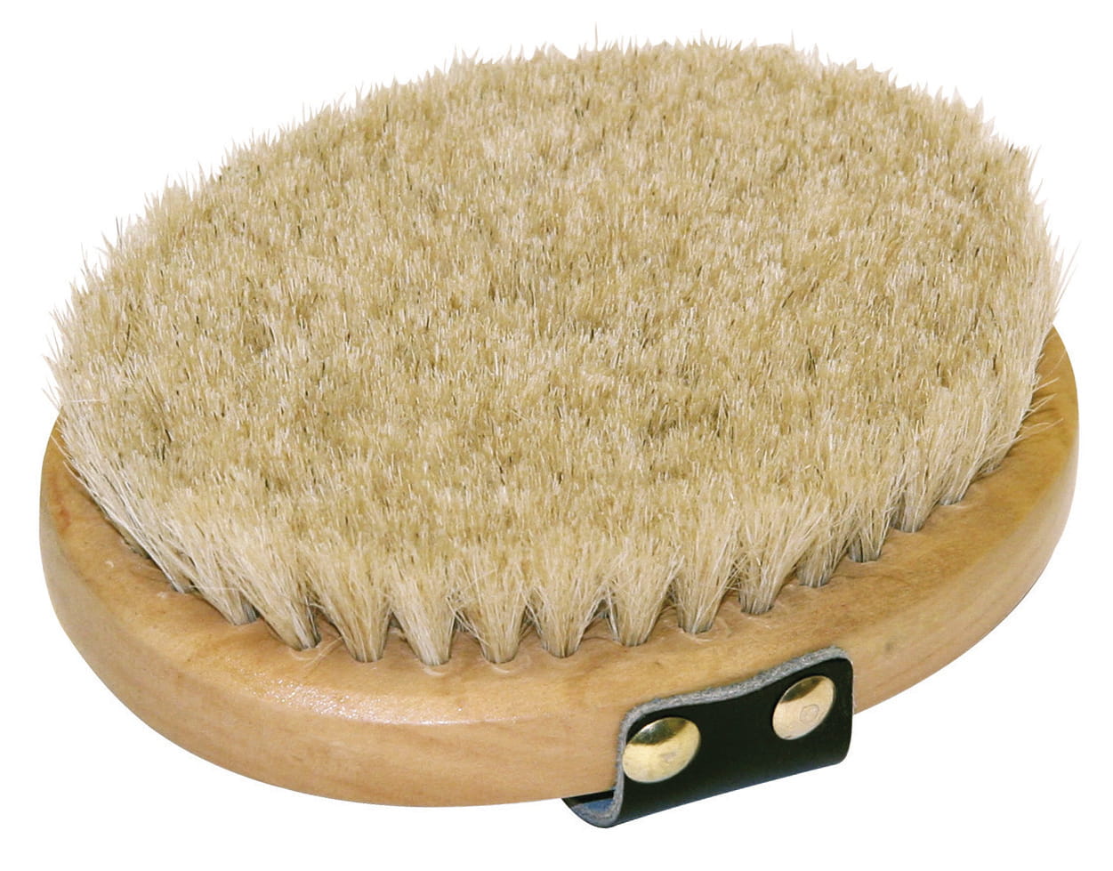 Szczotka dla konia Brush&Co, ze szlufką, miękka, drewniana, 13 cm, Covalliero
