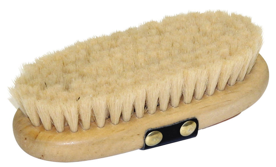 Szczotka dla konia Brush&Co, ze szlufką, bardzo miękka, drewniana, 8,5 cm, Covalliero