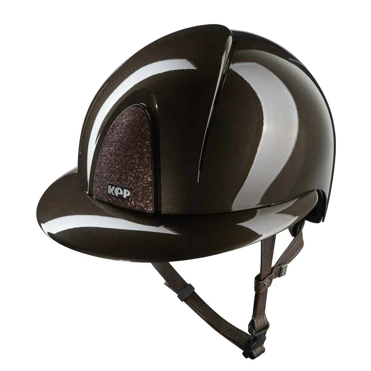 KEP Italia Kask jeździecki Smart Nova / Polish Brown / Polo Visor / Star Brown Large