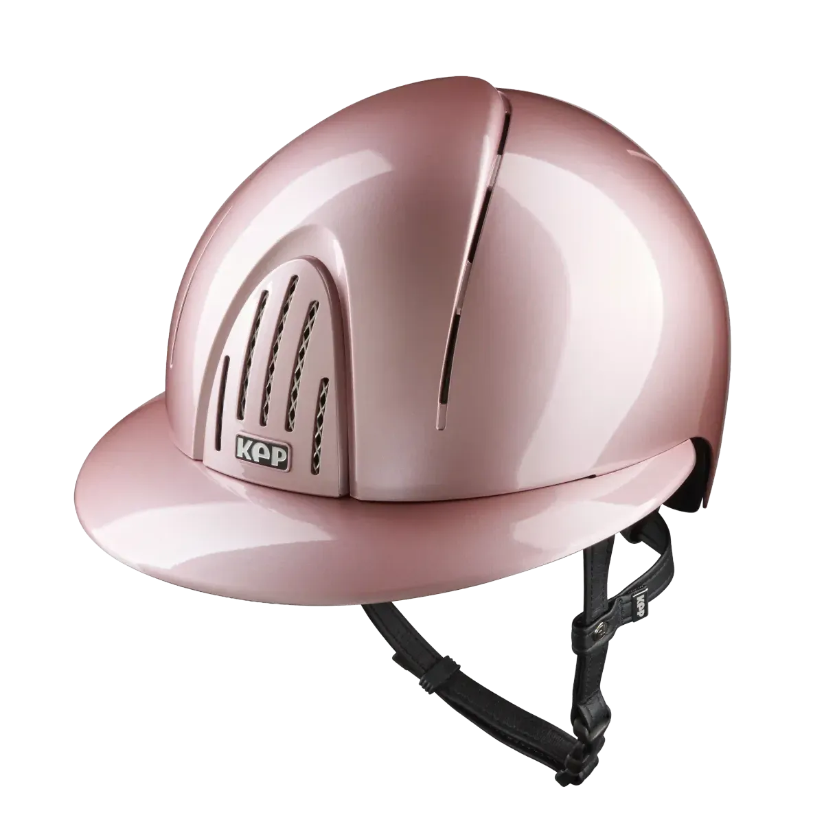 KEP Italia Kask Smart Nova Metal Polish Polo Visor Pink Black Strap