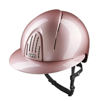 KEP Italia Kask Smart Nova Metal Polish Polo Visor Pink Black Strap