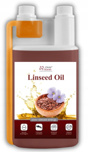Over Horse Olej lniany dla koni Linseed Oil 1 L