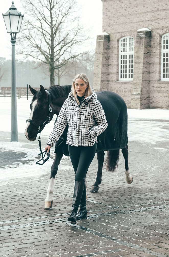 Pikeur A/W 26 Kurtka ocieplana damska softcream krata
