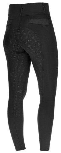 Legginsy jeździeckie HighWaist damskie czarne Covalliero