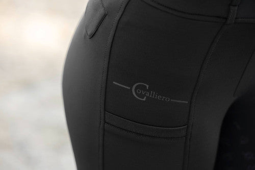 Legginsy jeździeckie HighWaist damskie czarne Covalliero