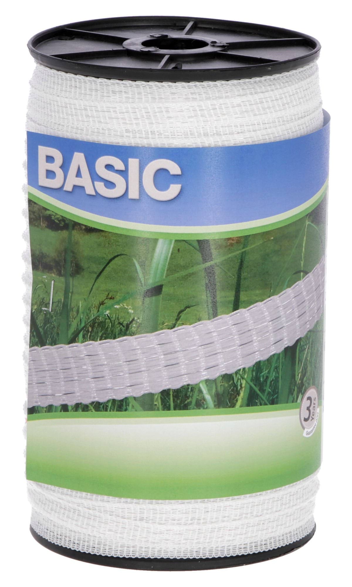 Taśma ogrodzeniowa BASIC 200m x 10mm biała Kerbl