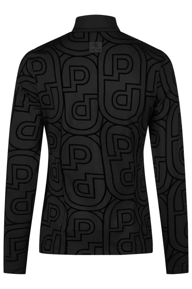 Pikeur A/W 26 Bluzka zip z nadrukiem damska black