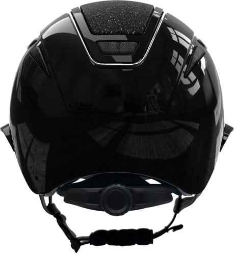 Kask jeździecki Elite Polo, czarny lakierowany, Covalliero