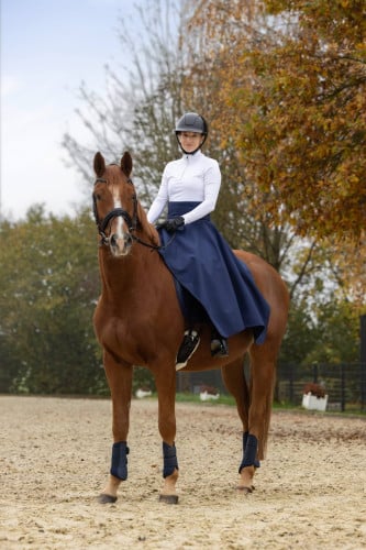Spódnica termiczna do jazdy konnej granatowa Covalliero - Cavalo