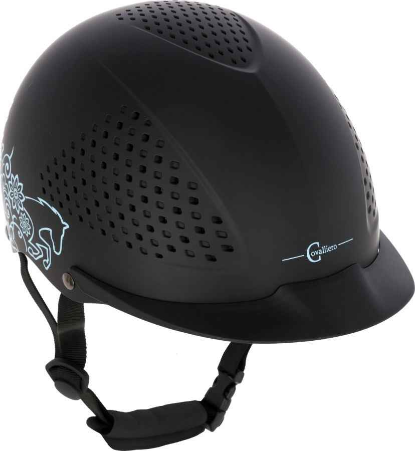 Kask jeździecki Beauty 2.0, czarny Covalliero