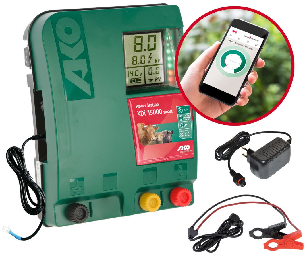 Elektryzator uniwersalny XDi 15000 Smart dla dzików bydła owiec i kóz 20 J AKO