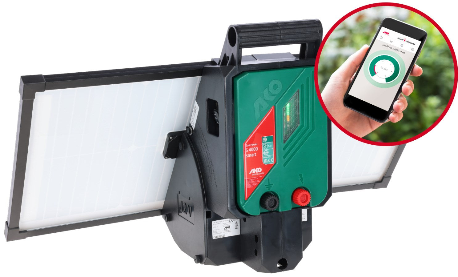 Elektryzator solarny AKO Sun Power S4000 Smart dla koni, bydła, dzikiej zwierzyny 5,5J