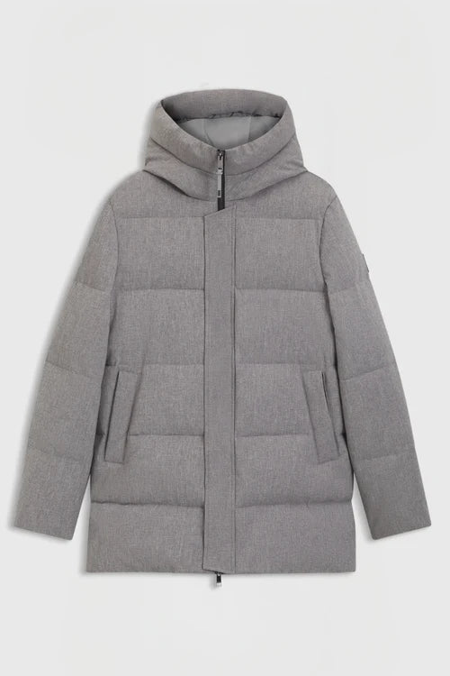 BOSS AW 2026 Parka pikowana Jaden Silver Grey Melange