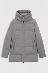 BOSS AW 2026 Parka pikowana Jaden Silver Grey Melange