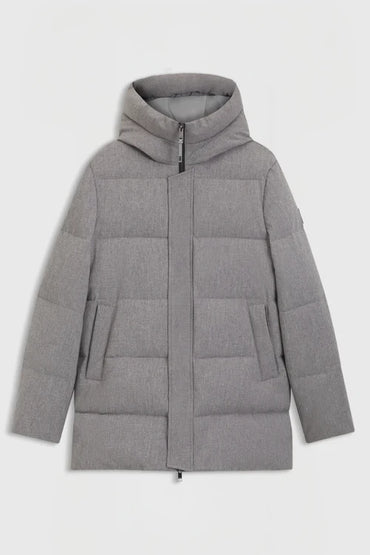BOSS AW 2026 Parka pikowana Jaden Silver Grey Melange