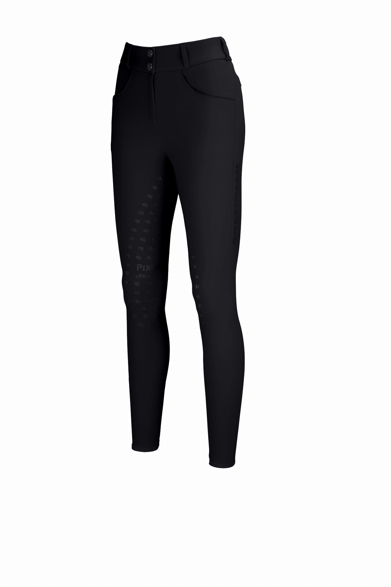 Pikeur Bryczesy damskie Fullgrip Midwaist  z pełnym lejem Black SS24