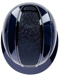 Kask jeździecki Elite Polo, granatowy lakierowany, Covalliero