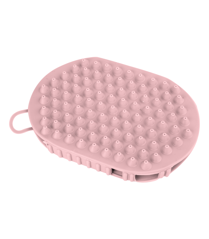 Magnetyczne zgrzebło z kulkami do masażu konia Linnea Pink Waldhausen