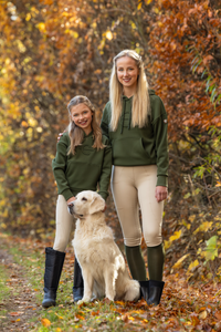 Covalliero Bluza kangurka A/W 2026 dziecięca forest green