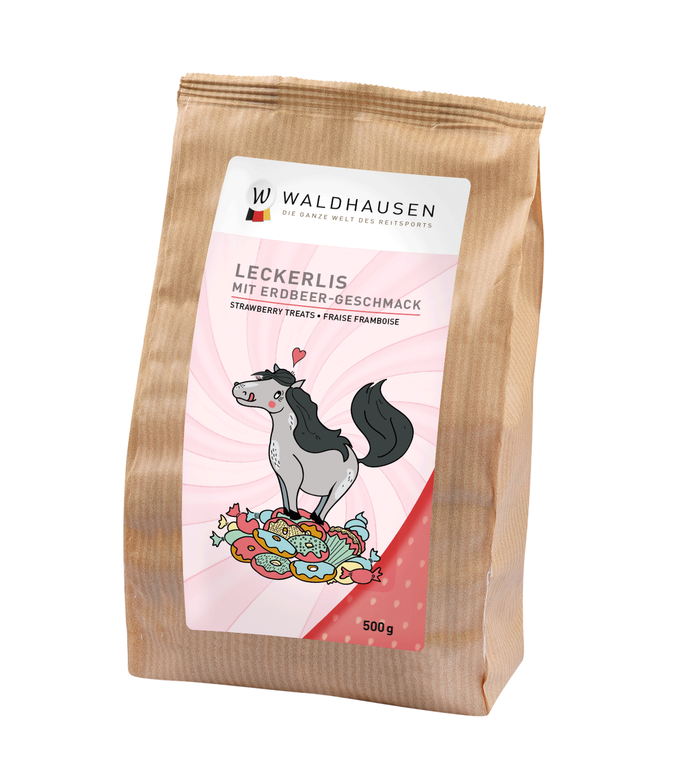 Waldhausen  smaczki truskawkowe serduszka 500g