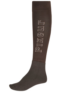 Pikeur A/W 26 Podkolanówki wełniane damskie chocolate brown