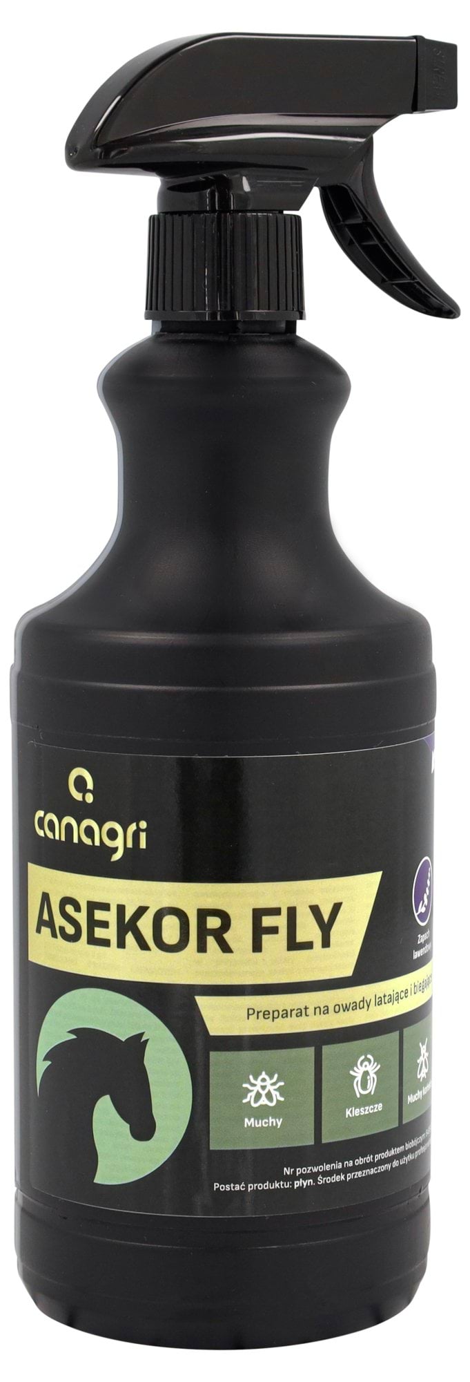 Preparat na owady latające i biegające ASEKOR FLY zapach lawendowy 750 ml Canagri