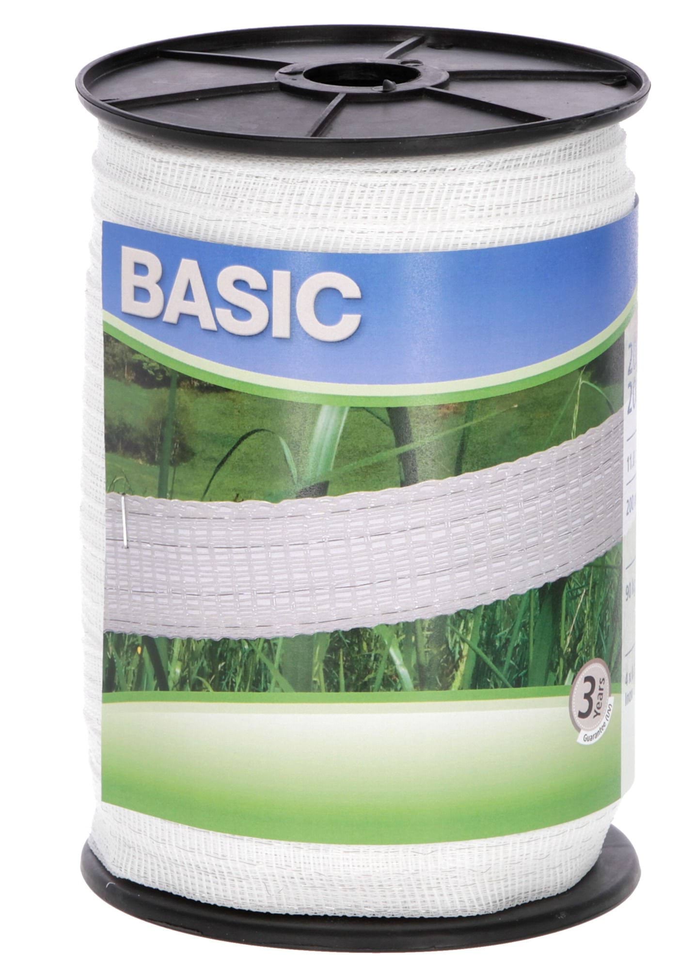 Taśma ogrodzeniowa BASIC 200m x 20mm biała Kerbl