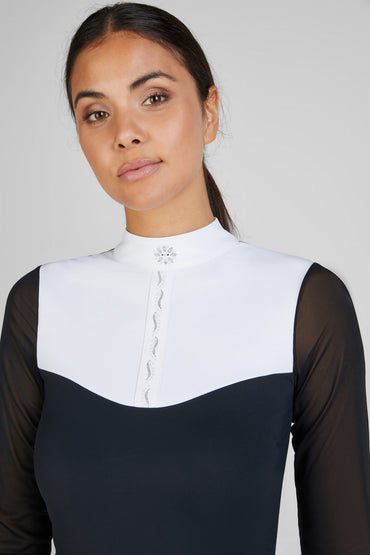 Koszulka konkursowa z długim rękawem damska Pikeur 7314 Black  S/S 2025