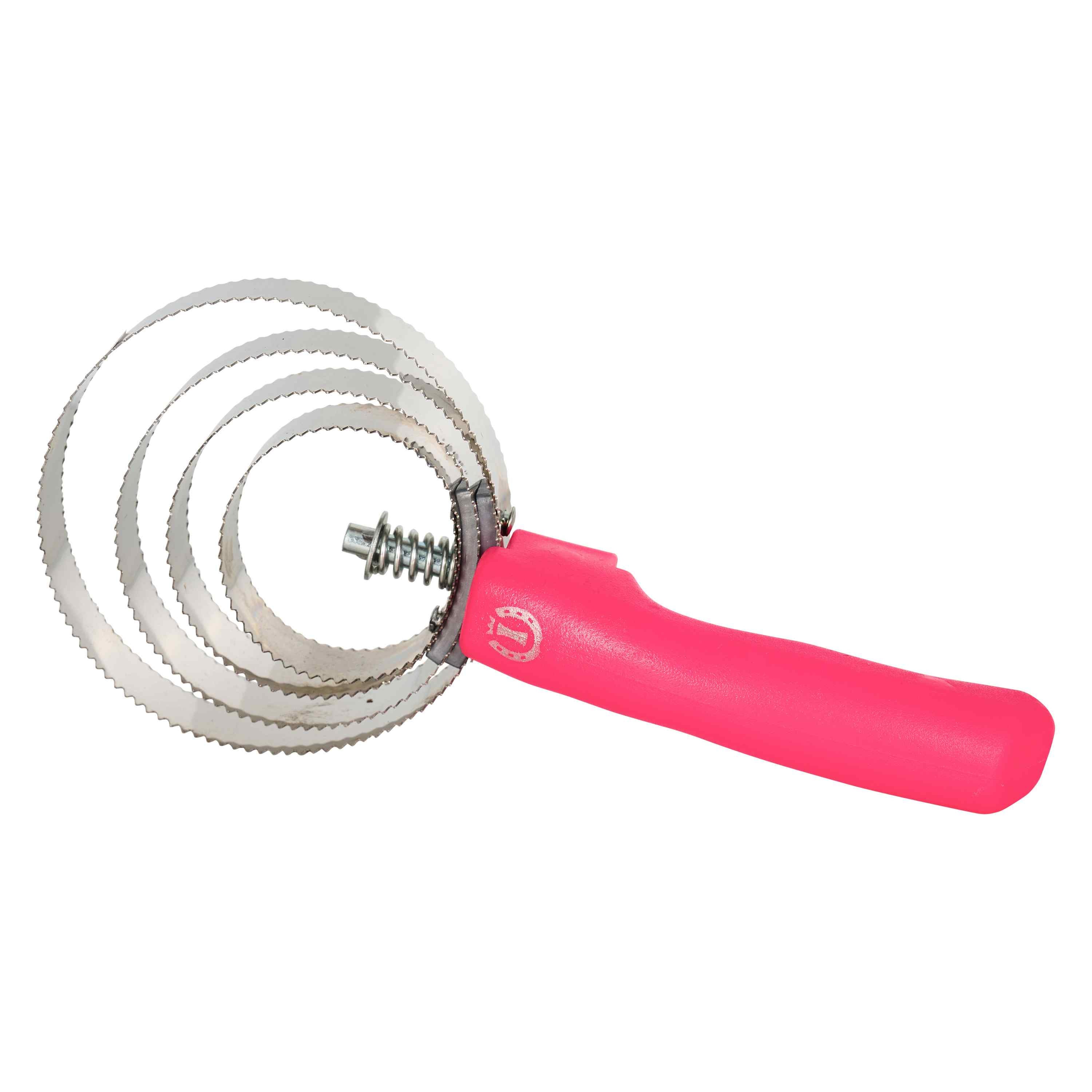 Imperial Riding Zgrzebło metalowe Neon Pink do usuwania luźnej sierści konia