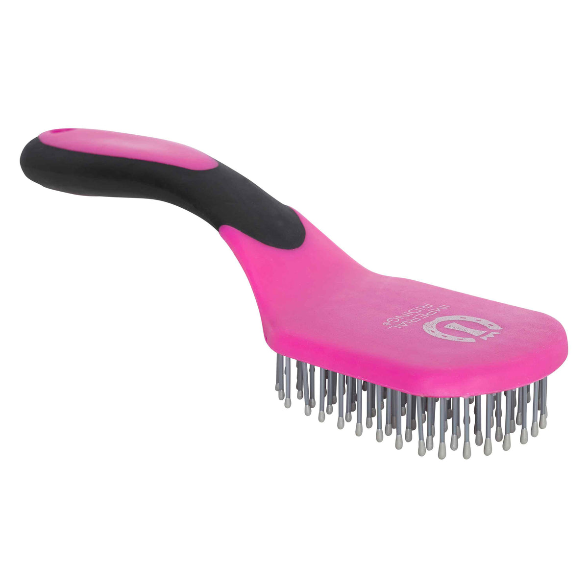 Imperial Riding Szczotka do grzywy i ogona Boomerang Neon Pink o ergonomicznym kształcie