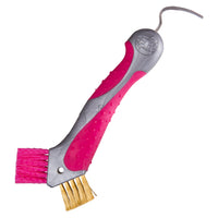 Imperial Riding Kopystka Scraper Pink z metalowym włosiem do czyszczenia kopyt