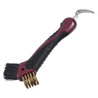 Imperial Riding Kopystka Scraper Dark Mauve Metallic z metalowym włosiem do czyszczenia kopyt