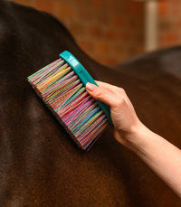 WALDHAUSEN Rainbow Body Brush – szczotka do sierści konia z długim miękkim włosiem
