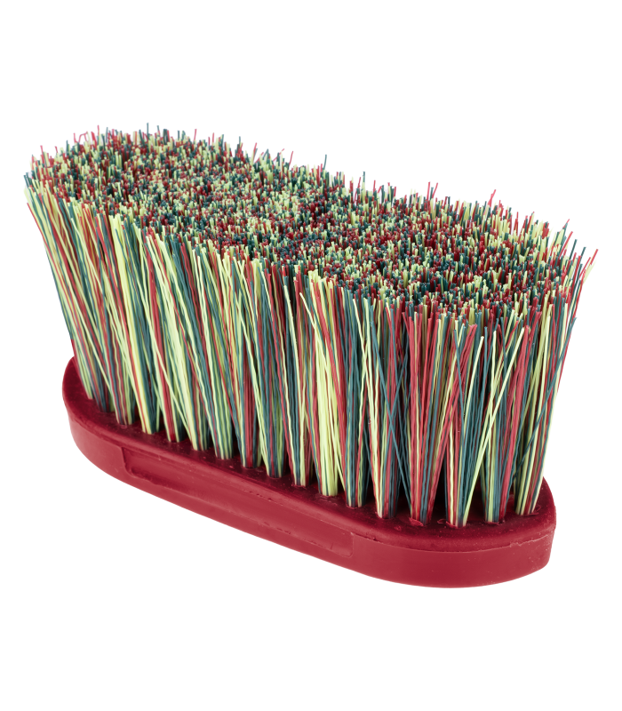 WALDHAUSEN Rainbow Body Brush cherry red – szczotka do sierści konia z długim miękkim włosiem – zdjęcie 2