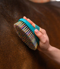 WALDHAUSEN Rainbow Grooming Brush – kolorowa szczotka do delikatnej pielęgnacji sierści konia