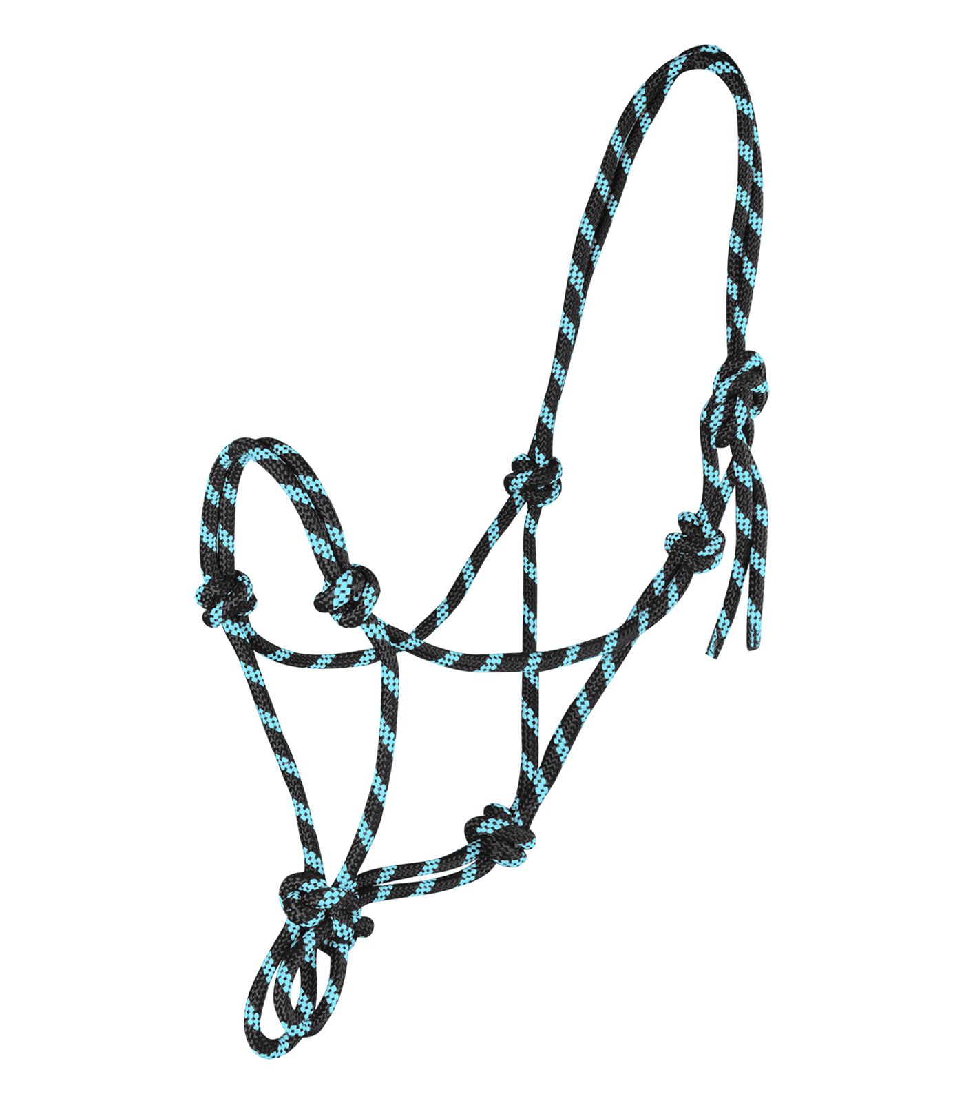Kantar sznurkowy Waldhausen Knotted Halter Black/Mint