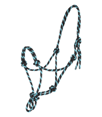 Kantar sznurkowy Waldhausen Knotted Halter Black/Mint