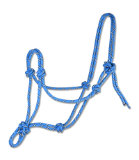 Kantar sznurkowy Waldhausen Knotted Halter Azure Blue/Brown
