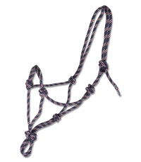 Kantar sznurkowy Waldhausen Knotted Halter Blue/White/Red