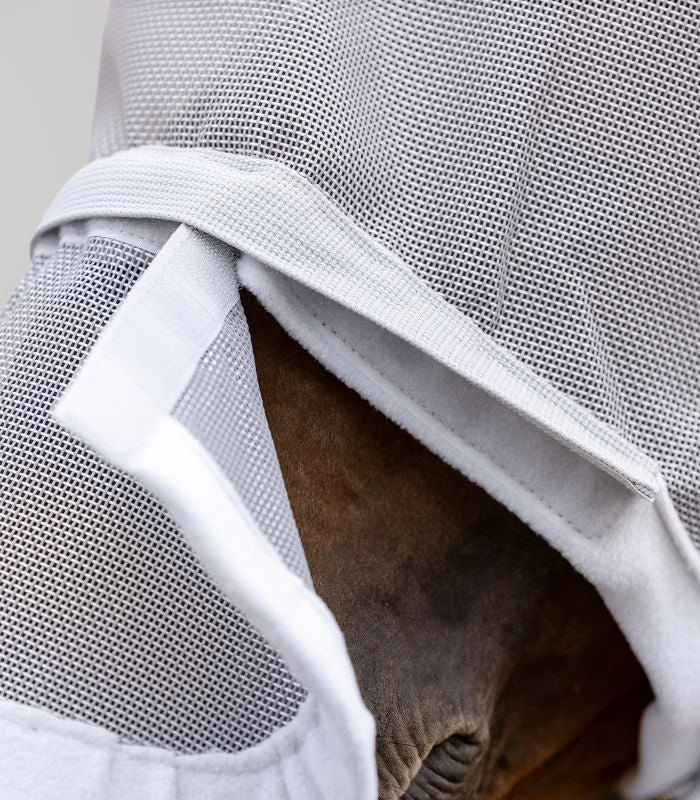 Waldhausen PREMIUM Space Fly Mask – maska przeciw owadom z ochroną uszu i nosa