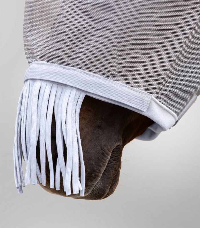 Waldhausen PREMIUM Space Fly Mask – maska przeciw owadom z ochroną uszu i nosa