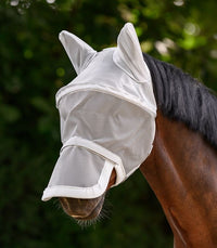 Waldhausen PREMIUM Space Fly Mask – maska przeciw owadom z ochroną uszu i nosa